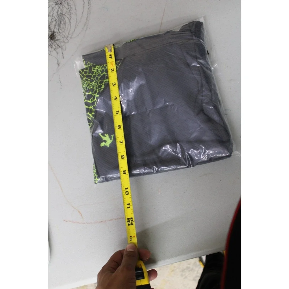 AND1 Boys Athletic Basketball Shorts Size L (10/12) Gray Neon Green Trim